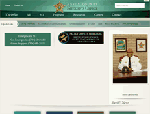 Tablet Screenshot of ansonsheriff.com